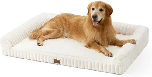 Miniatura 14 de COZY KISS Cama para perros pequeños de piel de conejo sintética, sofá ortopédico de espuma de 30 x 20 pulgadas con lados, funda extraíble lavable
