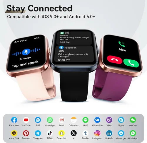 Miniatura 5 de Relojes inteligentes para hombres (Android/iPhones), más de 120 modos deportivos con monitor de ritmo cardíaco, monitor de ritmo cardíaco