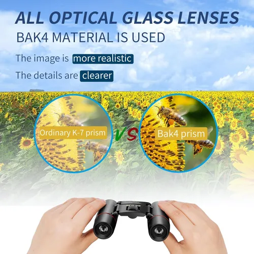Miniatura 5 de Binoculares compactos para adultos y niños, binoculares HD mini portátiles para exteriores, niños, ligeros y plegables de bolsillo para observación