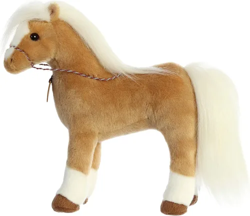 Miniatura 5 de Aurora Exquisito animal de peluche Breyer Morgan - Detalles realistas - Juego imaginativo - Marrón 13 pulgadas