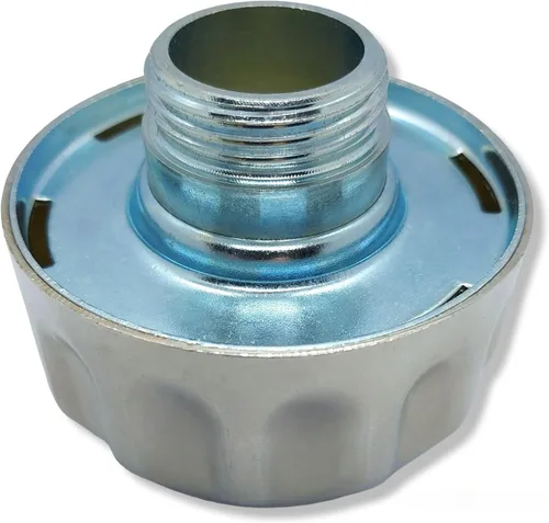 Miniatura 3 de Tapa de respiración de tanque hidráulico para depósito de aceite y combustible – Tapón de llenado de metal con reborde