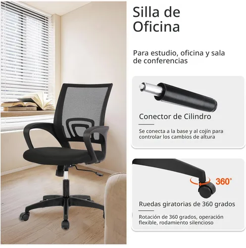 Miniatura 5 de PayLessHere Silla de oficina para casa, silla de escritorio para computadora, ergonómica, con soporte lumbar ajustable, apoyabrazos, ejecutiva