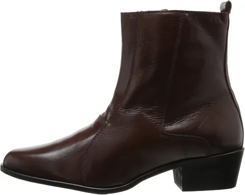 Miniatura 7 de Stacy Adams Santos - Botas con cremallera lateral para hombre, cuero negro