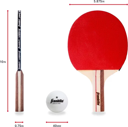 Miniatura 3 de Juego de palas de ping pong Franklin Sports con pelotas - Kit de palas de tenis de mesa para 2 y 4 jugadores - Kit completo de inicio de ping pong
