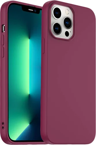 Miniatura 22 de Funda diseñada para iPhone 13 Pro Max, funda de silicona ultra delgada a prueba de golpes, de microfibra suave anti arañazos, protección mejorada