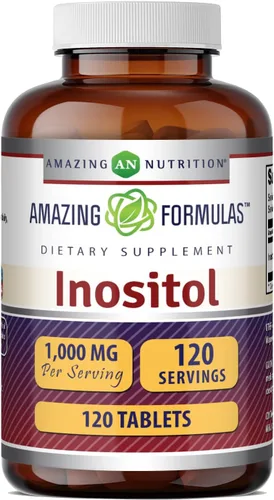 Miniatura 4 de Amazing Formulas - Suplemento de inositol de 1000 mg Tabletas Sin OMG Sin gluten Fabricado en Estados Unidos (1 paquete, 60 unidades)