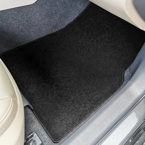 Miniatura 4 de IKON MOTORSPORTS, Alfombrillas compatibles con Toyota Camry 2018-2024, alfombra de nailon negro delantera y trasera, juego de 4 piezas, 2019 2020