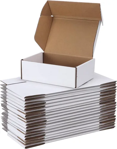 Miniatura 13 de PHAREGE - Paquete de 25 cajas de envío de 6 x 6 x 2 pulgadas, cajas de cartón corrugado marrón, cajas de correo pequeñas para embalaje de pequeñas