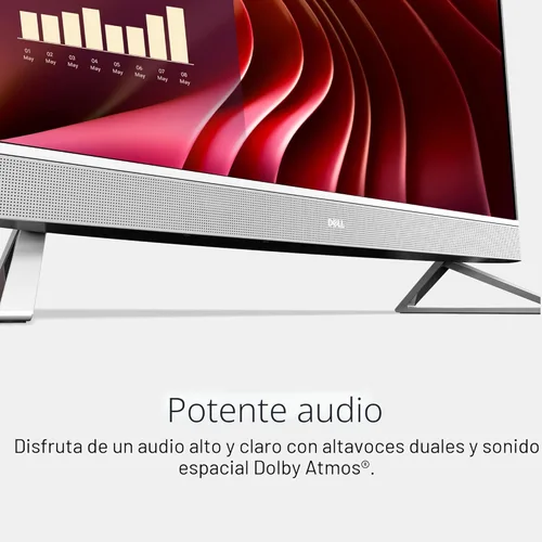 Miniatura 6 de Dell 24 All-in-One Desktop ec24250 - Pantalla FHD de 23.8 pulgadas, procesador Intel Core 3 100U, gráficos Intel, 8 GB DDR5 RAM, SSD de 512 GB