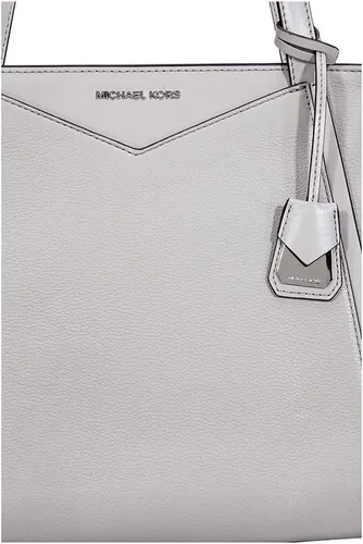 Miniatura 4 de MICHAEL Michael Kors Whitney - Bolso pequeño de cuero con guijarros, Gris (Pearl Grey), 38F8CHMS3L