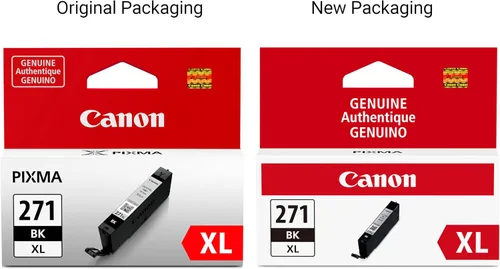 Miniatura 4 de Canon CLI-271XL Depósito de tinta negra genuino, compatible con impresoras MG6820, MG6821, MG6822, MG5720, MG5721, MG5722, MG7720, TS5020, TS6020