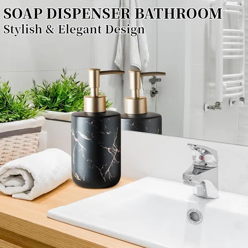 Miniatura 2 de Dispensador de jabón dorado, dispensador de jabón para platos para cocina, dispensador de bomba de jabón líquido para ducha, dispensador de loción