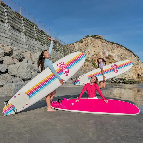 Miniatura 3 de Barbie™ Signature - Tabla de surf de 8 pies de Wavestorm Cubierta superior gráfica con parte inferior lisa de alta densidad para niños y adultos