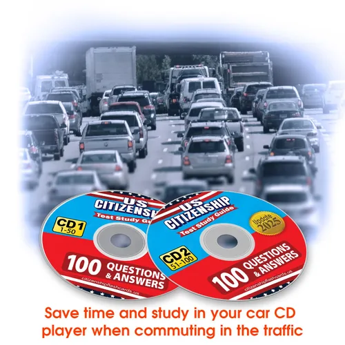 Miniatura 4 de US Citizenship Test Study Guide 20 Audio -2 Discs- Official 100 Uscis - 100 Questions and Answers Usa Naturalization Civic Question