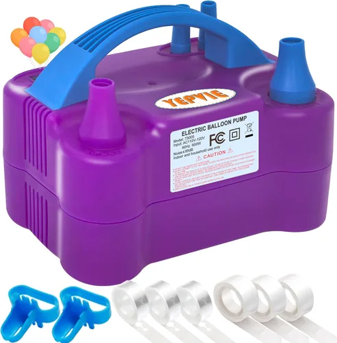 Miniatura 8 de Electric Balloon Pump, Portable 2 Modes Balloon Blower Machine with 14 Balloon Arch Kits, Air Pump for Balloon, Balloon Inflator for Party Decoration