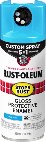 Miniatura 155 de Rust-Oleum 376855 - Pintura en aerosol antióxido personalizada 5 en 1, 12 onzas, color negro mate, (paquete de 1)