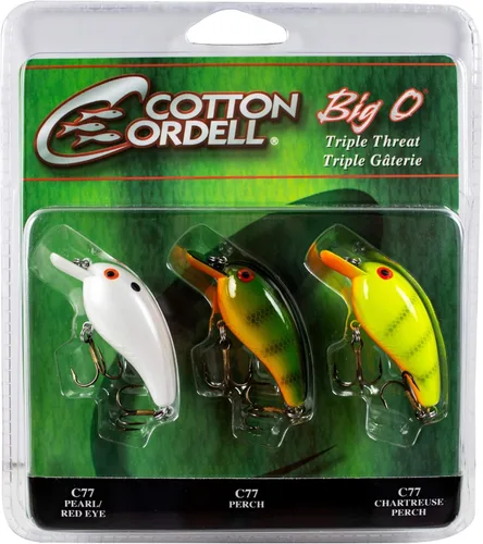 Miniatura 17 de Cotton Cordell Big O - Señuelo de pesca Crankbait de labio cuadrado Perca