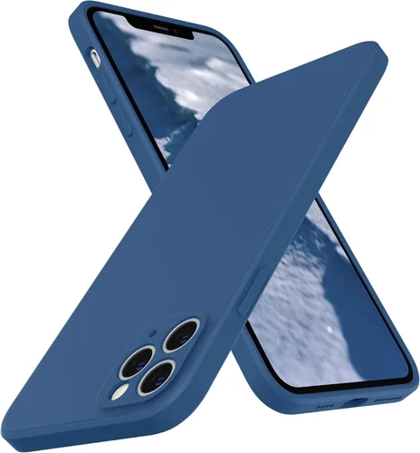Miniatura 8 de SURPHY Funda de diseño para iPhone 11 Pro Max con protección para cámara, diseño de borde recto, silicona líquida delgada, piedra