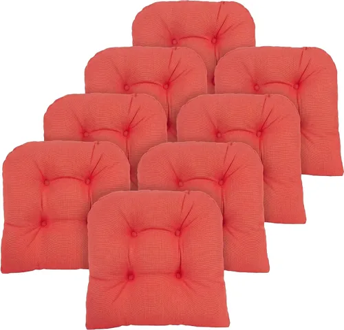 Miniatura 103 de Klear Vu Gripper Overstuffed - Cojines universales antideslizantes para silla de comedor para decoración de cocina o uso de oficina, almohadilla
