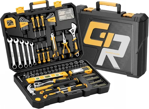 GRENPRO Set de herramientas de 219 piezas, kit de herramientas para el hogar, el automóvil, la motocicleta, herramientas básicas para dormitorio,