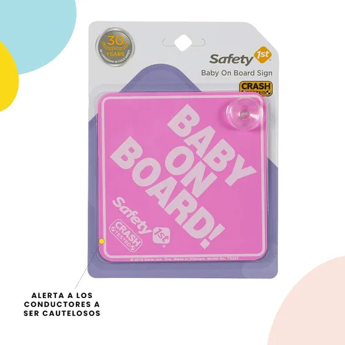 Miniatura 4 de Safety 1st Señal de bebé a bordo, rosa