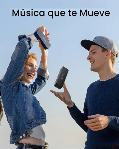 Miniatura 5 de Anker Soundcore 2 - Altavoz Bluetooth portátil con sonido estéreo, Bluetooth 5, BassUp, impermeable IPX7, 24 horas de reproducción, emparejamiento