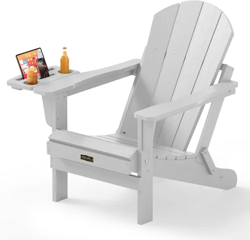 Miniatura 94 de SERWALL - Silla plegable Adirondack para patio, jardín, exterior, resistente a la intemperie, sillas para hoguera, color naranja