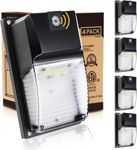 Miniatura 8 de HiBay Paquete de 2 luces LED de pared de 18 W, 5000 K 1980 LM eqv. 60-100 W HPS/HID, lámparas de exterior IP65 para porche, patio, casa, 100-277