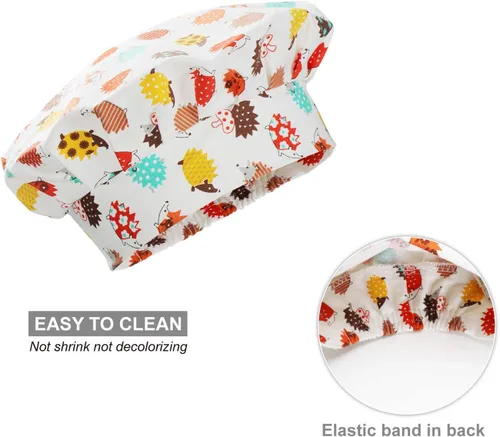 Miniatura 3 de Jennice House - Juego de delantal y gorro de chef para niños, lindos delantales para hornear de niños para cocinar delantales para bebés que hornean