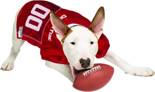 Miniatura 2 de NCAA College Alabama Crimson Tide - Camiseta de malla para perros y gatos, talla S. Camiseta con licencia para perros grandes con tu equipo favorito