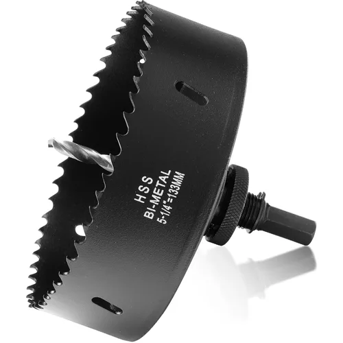 Miniatura 9 de Sierra de agujero de 4 1/8” (105mm) para madera y plástico, broca de corte de núcleo de sierra de agujero HSS bimetálica para paneles de yeso, Rojo