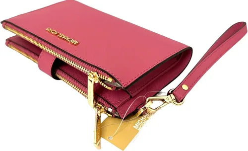 Miniatura 2 de Michael Kors - Billetera de viaje con doble cremallera, para mujer, modelo Jet Set, con correa para la muñeca
