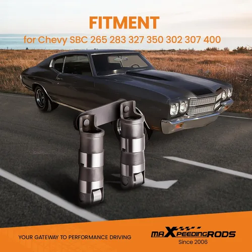 Miniatura 2 de maXpeedingrods para elevadores de rodillos Chevy 350, elevadores de rodillos hidráulicos para Chevy SBC Small Block V8 350 265 283 327 302 307 400