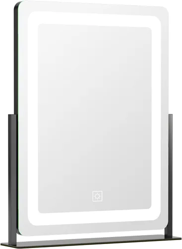 Miniatura 9 de PRIMETEK Espejo de tocador con luces, espejo de maquillaje grande de 19 x 22 pulgadas con luces, espejo de maquillaje iluminado LED, pantalla táctil