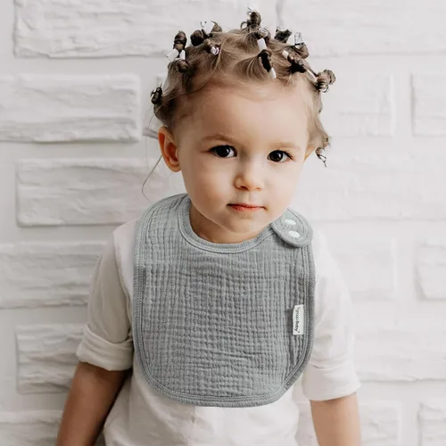 Miniatura 4 de Baberos de muselina para bebés niños y niñas, babero de muselina orgánica para bebé para babeo y dentición, baberos suaves de bandana para babeo