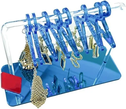 Lindo soporte para aretes, perchas, forma única, soporte de exhibición de aretes de acrílico, estante de exhibición, organizador colgante de aretes