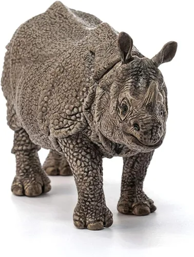 Miniatura 2 de Schleich Wild Life, figura de animal, juguetes de animales para niños y niñas de 3 a 8 años, rinoceronte indio, a partir de 3 años