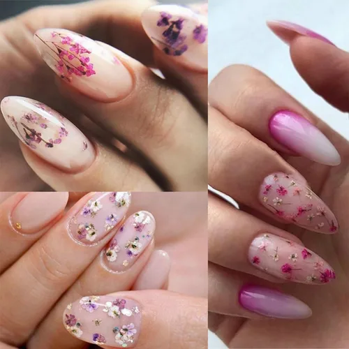 Miniatura 6 de 8 cajas de flores secas para uñas, mini flores de uñas reales 3D, flores secas, calcomanías de uñas, decoración de uñas, decoración de uñas, Flores
