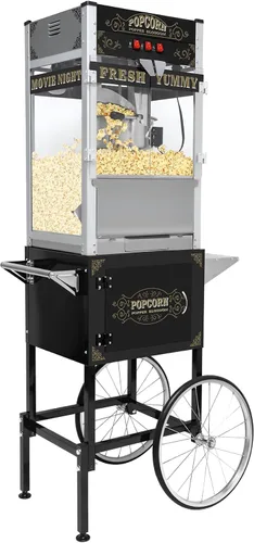 Miniatura 13 de Máquina comercial de palomitas de maíz de 12 onzas con luz de calentamiento, hace 60 tazas, máquina de acero inoxidable estilo teatro con vidrio