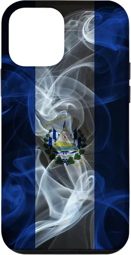 Miniatura 16 de Funda para iPhone 12/12 Pro Smoky El Salvador Bandera - Funda de Orgullo Salvadoreño Estilo Humo