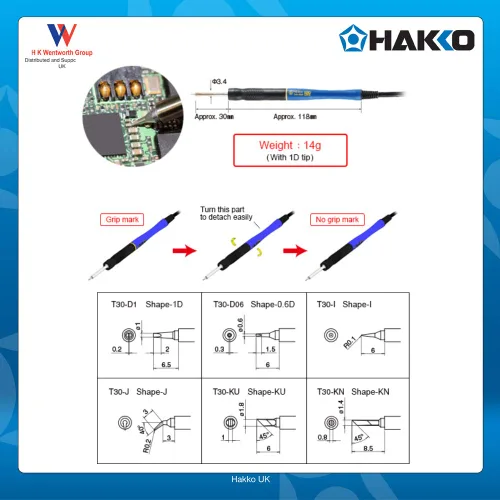 Miniatura 6 de Hakko Kit de soldadura micro FM2032-52