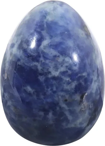 Miniatura 6 de Huevo de piedra pulida para el día de Pascua, palma/bolsillo/preocupación Enegry de cristal curativo, figura Fengshui, piedra lunar de 1.8 x 1.3
