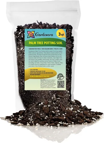 GARDENERA Mezcla para Macetas de Palmeras - El Suelo Definitivo para Palmeras Fuertes y Saludables - La Mejor Opción para Cultivadores de Palmeras