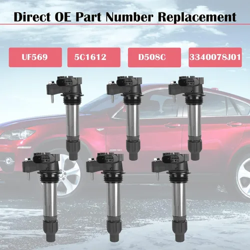 Miniatura 8 de Juego de 6 bobinas de encendido para 3.6 3.0 3.2 V6 Buick Enclave GMC Acadia Terrain Cadillac CTS SRX XTS Chevy Traverse Malibu Impala Equinox 2010
