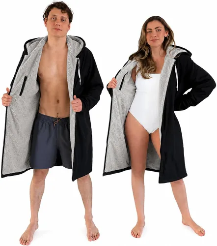 Miniatura 9 de MACAR Parka de natación impermeable con forro polar, ideal para actividades junto a la piscina y al aire libre