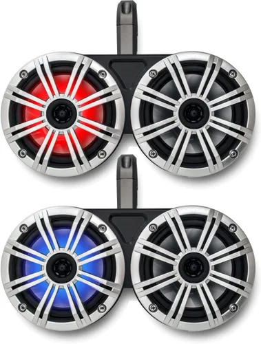 Miniatura 10 de KICKER Negro Dual Wake Tower System Charcoal 6,5" altavoces marinos RGB LED