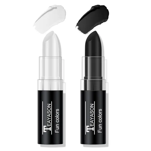 Miniatura 17 de 2 unidades de pintura roja para rostro y cuerpo, fácil de mezclar, para béisbol, fútbol, Halloween, disfraz de vampiro, bromista y payaso, crema