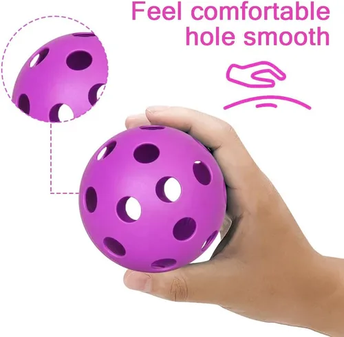 Miniatura 4 de Paquete de 6 pelotas de pickleball deportivas para exteriores - 40 pelotas de pickleball - Bolas de pickleball de EE. UU. aprobadas por USAPA