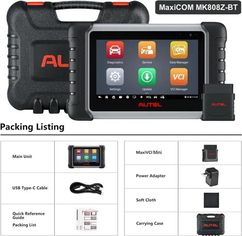 Miniatura 9 de Autel Escáner MaxiCOM MK808Z-BT OBD2, herramienta de diagnóstico bidireccional 2026, hasta MK808S MX808S MK808Z MK808BT, servicio de 28+