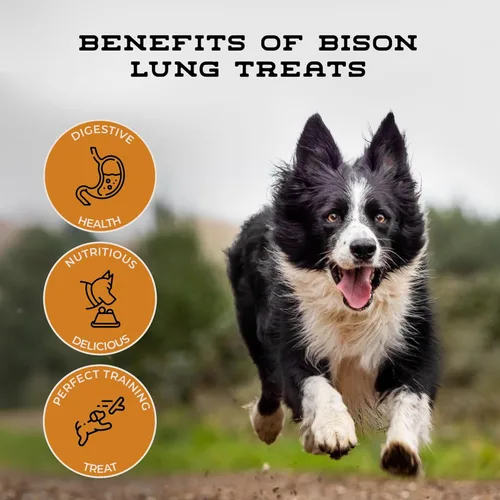 Miniatura 6 de Bison Cubes: Golosinas puras de bisonte para perros, totalmente naturales, aprobadas por veterinarios, de un solo ingrediente, sin granos